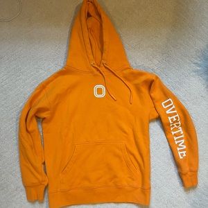 OVERTIME orange hoodie!!!!